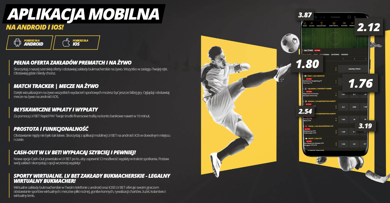 LV BET aplikacja mobilna