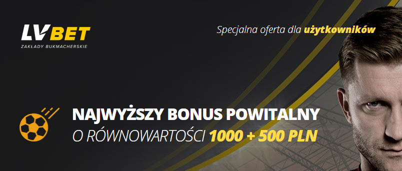 LV BET bonus na start 1500 pln